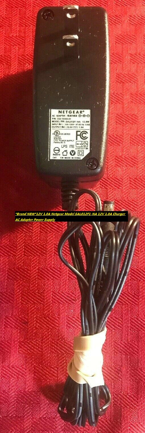 *Brand NEW*12V 1.0A Netgear Model SAL012F1-NA 12V 1.0A Charger AC Adapter Power Supply